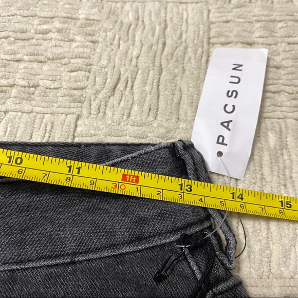 Playboy By PacSun Ultra High Waisted Denim Skirt Sz 26 Bunny Bejeweled NWT Black - Picture 6 of 7